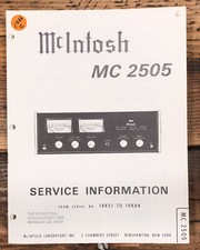 Mcintosh mc2505 2505 - mc2505, mc-2505
