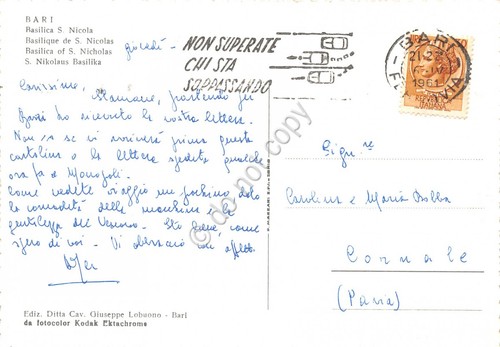 Cartolina bari basilica - basilica, s