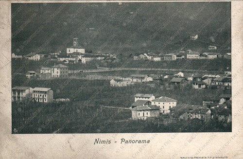 Nimis udine panorama cartolina - nimis,