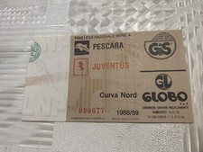 Pescara-juventus 1988/89 Biglietto Calcio (no Milan,Napoli,Inter,Roma,lazio)