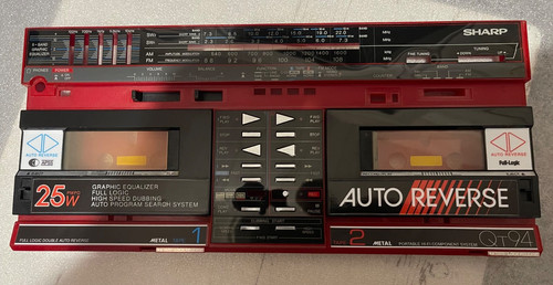 Boombox vintage sharp - vintage, qt-94