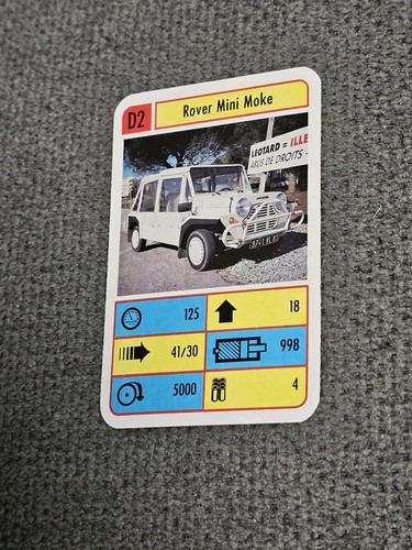 Rover mini moke scheda - d2,
