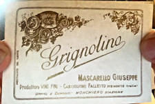 ETICHETTE di CASTIGLIONE FALLETTO Cuneo G. MASCARELLO GRIGNOLINO CAVALLOTTO-1142