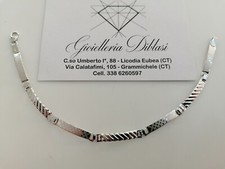 BRACCIALE ORO BIANCO 18 Karati