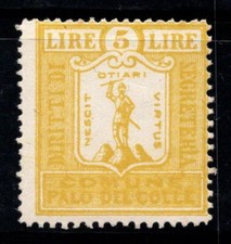 Palo del Colle - MNH 100% Italia Fiscale 5 Lire, Segreteria