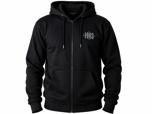 Felpa 1903 hoodie nera - hoodie,