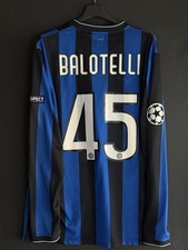 Maglia Balotelli Match worn issued inter triplete 2009-10 home champions league