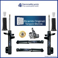 KIT 4 AMMORTIZZATORI ORIGINALI FORD MOTORCRAFT FORD FIESTA VI - 08>13 + Tamponi