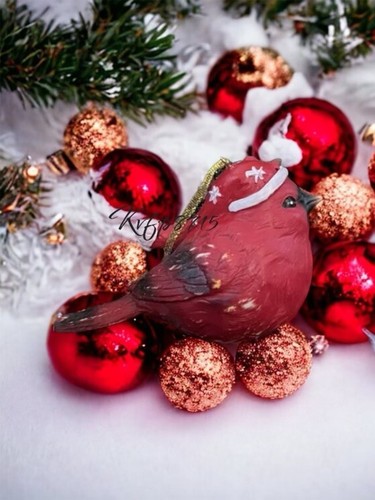 Cardinal bird santa hat - cardinal, in