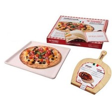 QUASAR - TRABO NATURCOOK PIETRA + PALA FORNO PIASTRA REFRATTARIA TEGLIA PIZZA