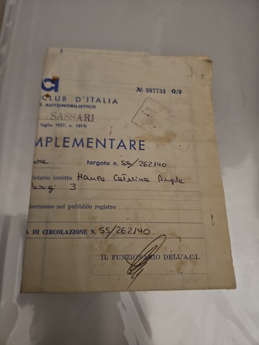 Vintage foglio - vintage, a.c.i.