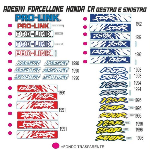 Kit adesivi forcella - kit, 2