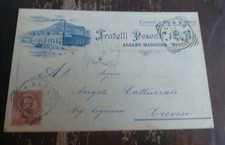 CARTOLINA D'EPOCA ORIGINALE BERGAMO PROVINCIA ALZANO MAGGIORE PESENTI CEMENTI 
