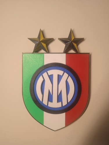 Inter stemma scudetto - stemma, 3d