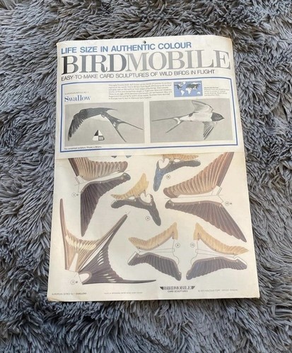 Vintage diy papar bird - vintage, mobile