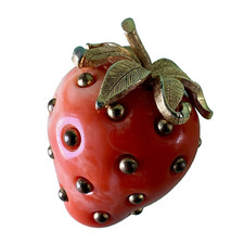 Broche vintage signée Crown