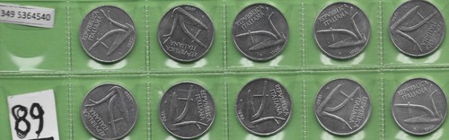 Lotto monete 10 lire del - 10,