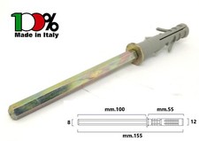 REGGIMENSOLA A SCOMPARSA  mm.8x100 TASSELLO D.12 REGGI MENSOLE RIPIANI LEGNO 
