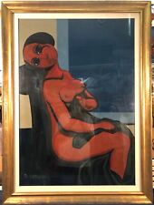 QUADRO OLIO SU TELA  SERGIO SORGINI NUDO DI DONNA