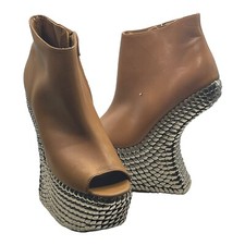 Stivaletti JEFFERY CAMPBELL donna 7,5 borchie NIGHT TICK plateau tacco meno
