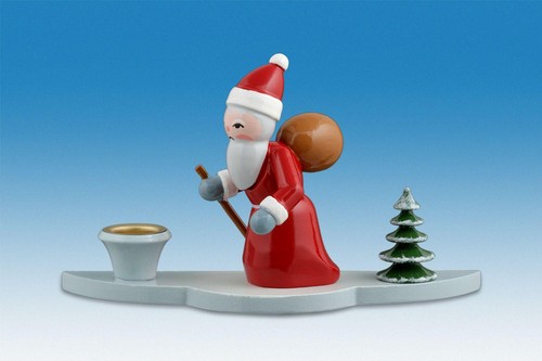Portacandele babbo natale - portacandele,