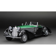 HORCH 855 SPECIAL ROADSTER 1939 BLACK/DARK GREEN 1:18 Sunstar Auto d'Epoca Model