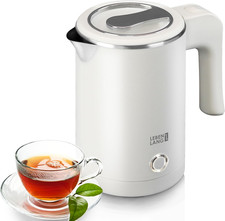 Bollitore Elettrico Piccolo in Acciaio Inox - 500 Ml & Senza BPA I 600W Mini Bol