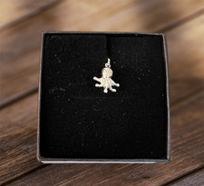 ciondolo uomo donna oro bianco