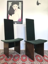 1971 Simon Gavina 2 chair mod. RENNIE design Kazuhide Takahama green / brown