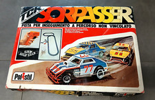 Pista Elettrica Polistil Sorpasser Tcr Slot Car Vintage Completa e Funzionante