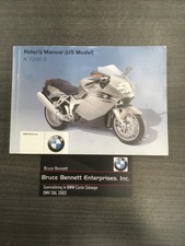 BMW K1200S Rider's Manual NEW