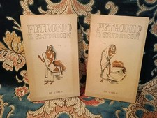 EROTISMO ANTICO - IL SATYRICON di Petronio - LIBRI PROIBITI - 2 VOLUMI RARI