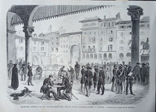 Stampa antica 1859 Casale