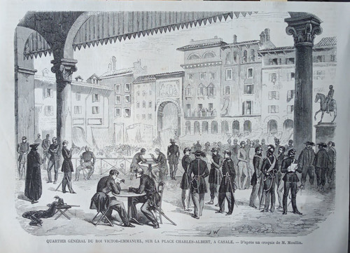Stampa antica 1859 - , casale