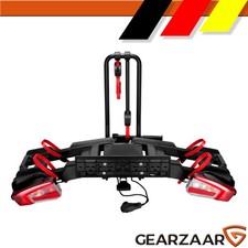 Portabici per 2 Biciclette/E-bike con Pedale 60kg Pieghevole Chiudibile