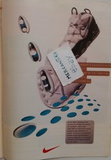 NIKE AIR MAX UPTEMPO 1996 VINTAGE PUBBLICITÀ ADVERTISING WERBUNG CLIPPING ITALY