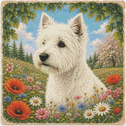 West highland white terrier - white,