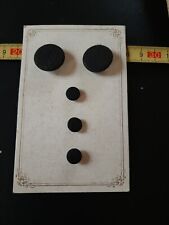 Antichi Bottoni e Gemelli Da Lutto BF? Scheda Presentazione FRANCIA Art Nouveau