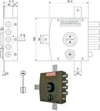 Serratura Sic.Quintuplice Sx Dm 1552 Kassel