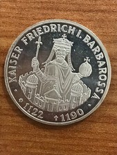 GERMANIA 10 Marchi 1990 F - 800° anniversario - Morte di Federico I Barbarossa