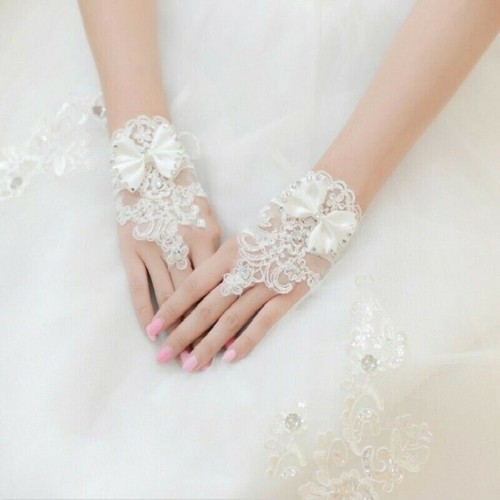 Guanti sposa pizzo - da, in