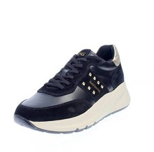 Nerogiardini Sneakers In Pelle Con Zeppa Nero - Taglia 35 [22.3cm] Scarpe Donna