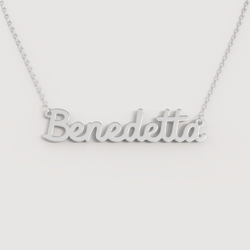 Collana nome donna acciaio - collana,