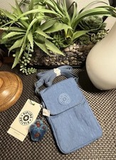 Borsa a tracolla Kipling Tissy Packshot nuova - blu sonno con ciondolo scimmia nuova con etichette rara