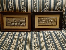 QUADRO PAESAGGIO, scorcio su lastra in argento 925, linea Acca