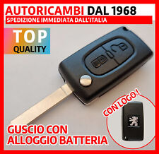 GUSCIO CHIAVE 2 Tasti Lama VA2 con alloggio batteria per Citroen e Peugeot