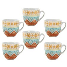 Set 6 Tazzine Tazze Caffè in Ceramica senza Piattini Mondello 2