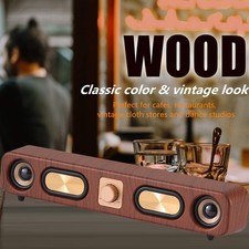 Altoparlante soundbar Bluetooth wireless vintage desktop doppio 2 pollici altoparlanti USB cablato