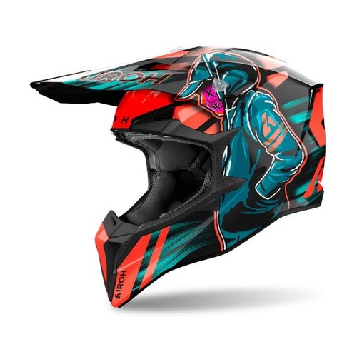Casco airoh wraaap cyber - casco, moto