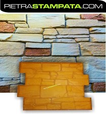 STAMPO per intonaco stampato FINTA PIETRA muro stampato STAMPED WALL stamp mold